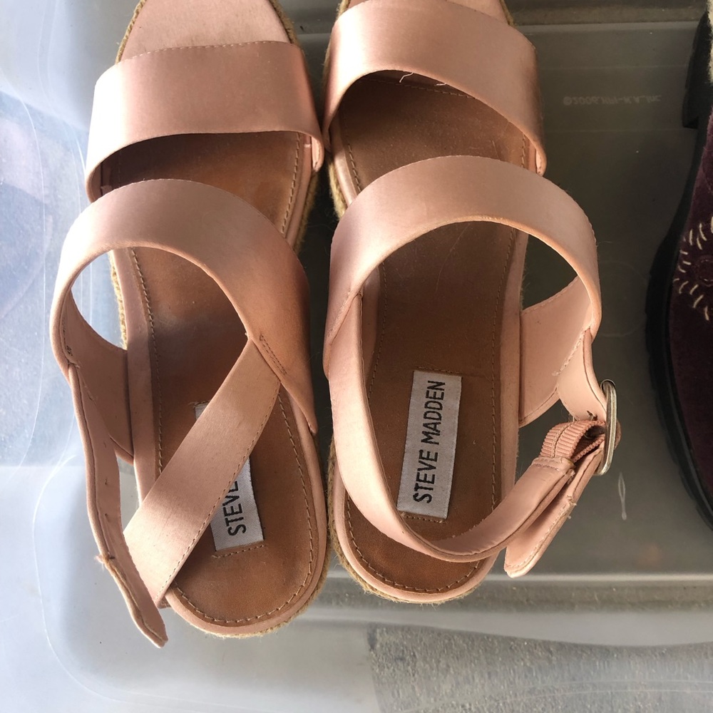 Steve Madden light pink size 7 1/2 m platforms